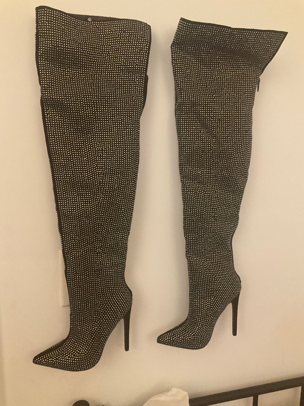 Thigh High Rhinestone boots